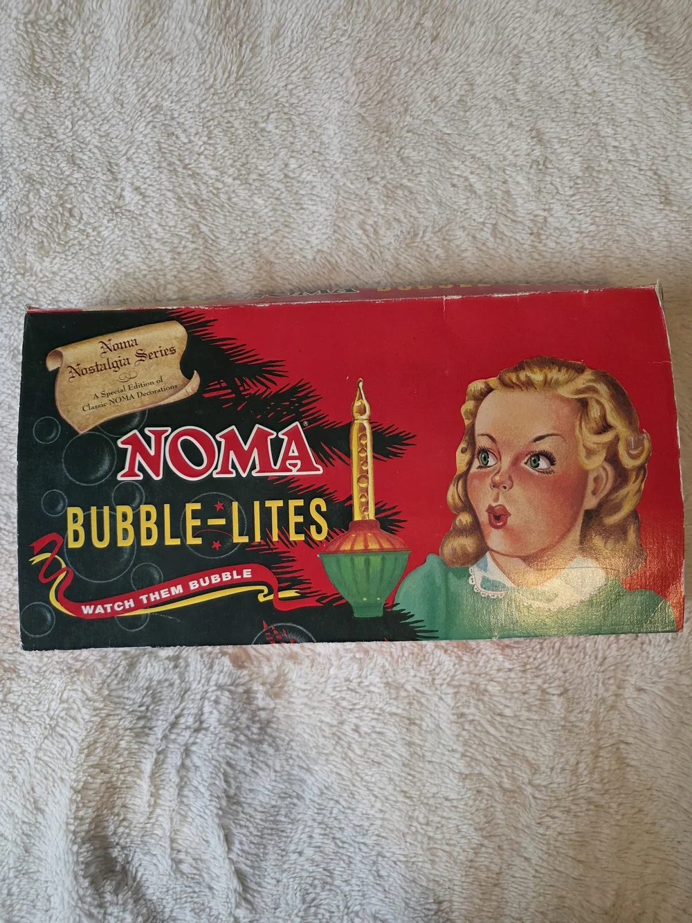 Rare Working Vintage Noma Bubble Lites